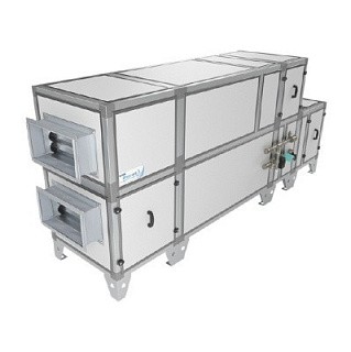 Приточно-вытяжная установка серии Aqua RP-PB и Aqua RP F/W-PB с рекуператором, водяным нагревателем и охлаждением